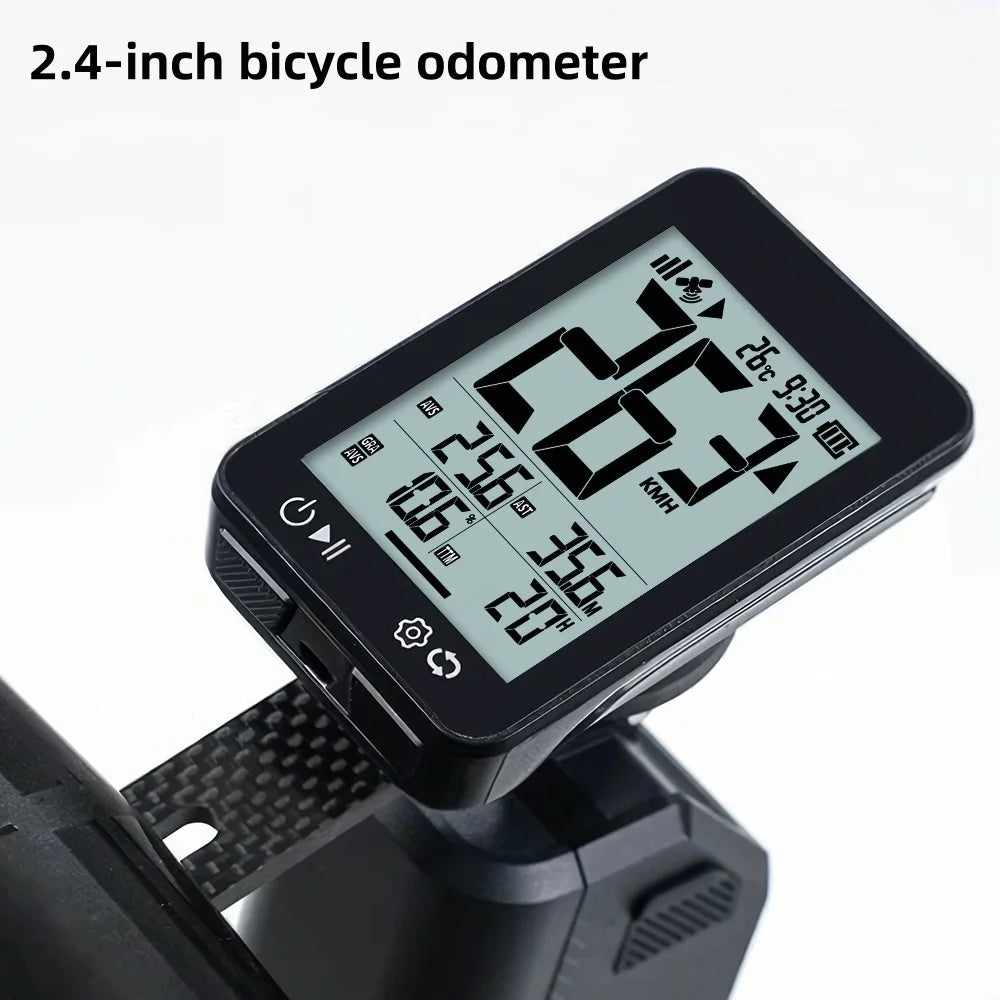 GPS Bike Computer Wireless with Auto Backlight and Bracket