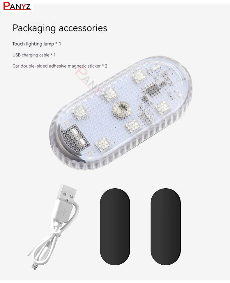 New Car Wireless Touch Lights With Magnet USB Rechargeable