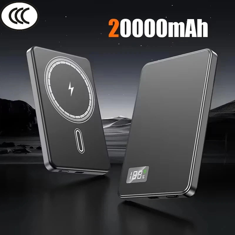 20000mAh Thin Portable Magnetic Wireless Power Bank