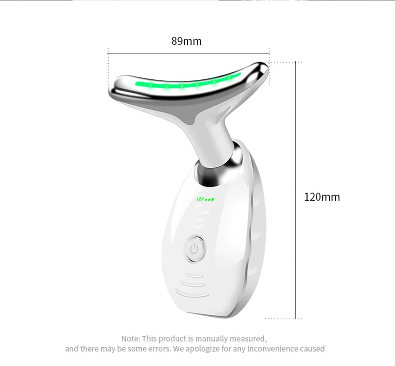 Electric Wrinkle Remover LED Photon Face Neck Beauty Device
