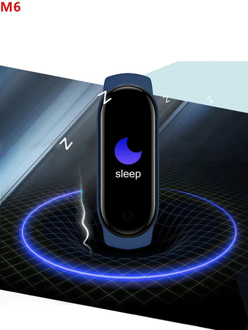 M6 Smartwatch Heart Rate Blood Pressure Monitoring