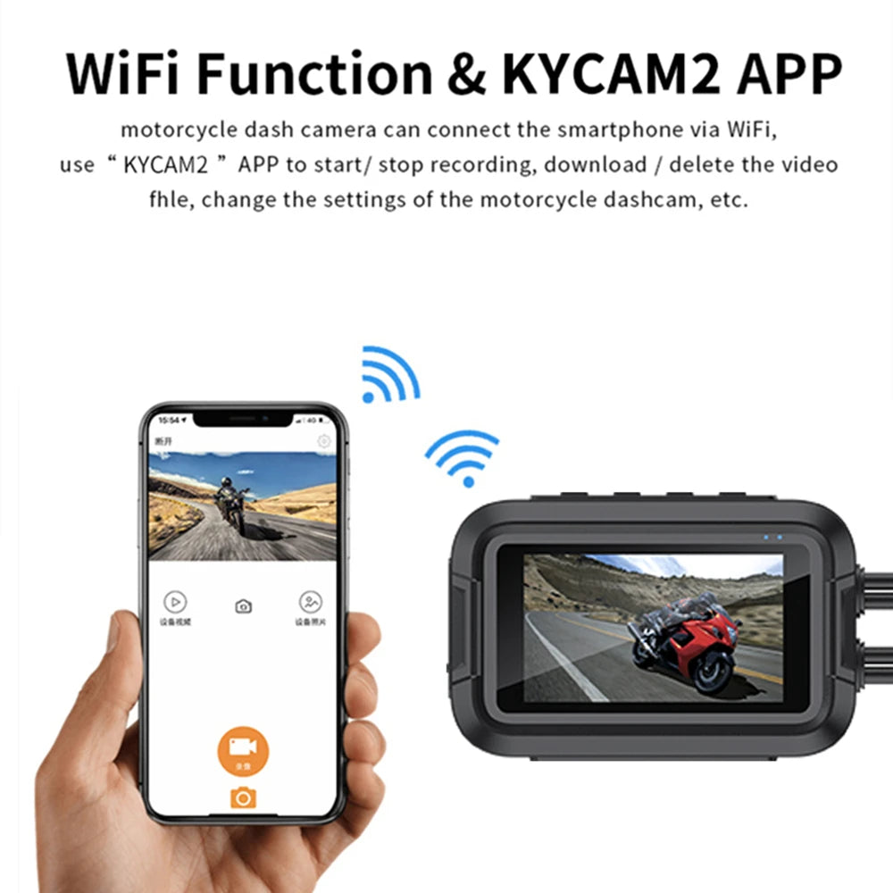 Motorcycle DVR Full Body Waterproof Moto Camera