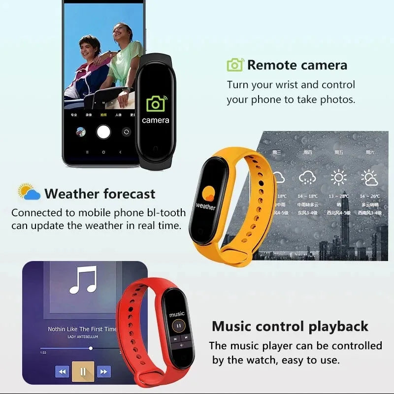 Smart Band Watch Silicone Heart Rate Smart Band