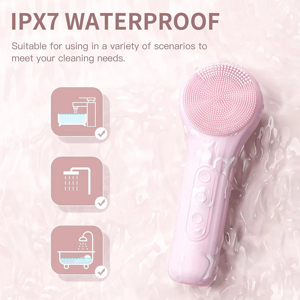 Facial Cleansing Brush Rechargeable Scrubber