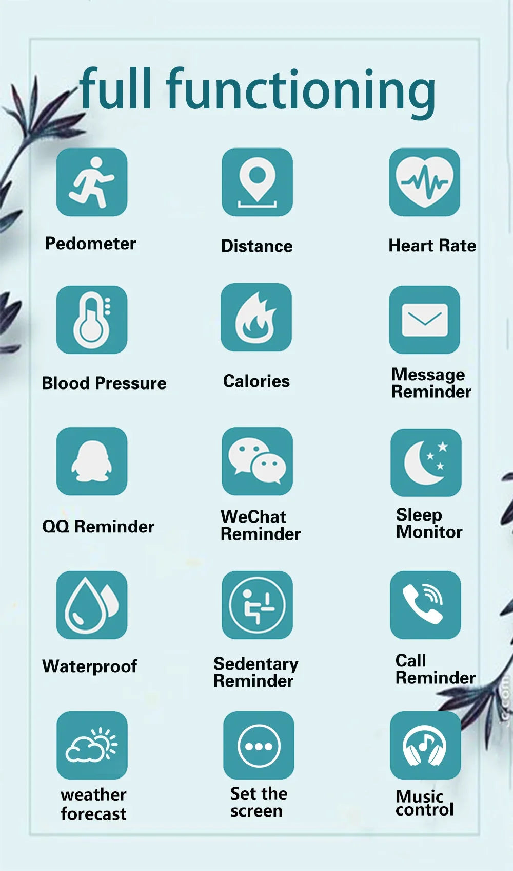 Smart Band Watch Silicone Heart Rate Smart Band