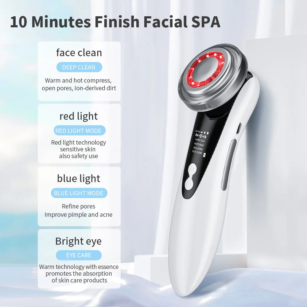 Face Lift Beauty Device LED Red Blue Light