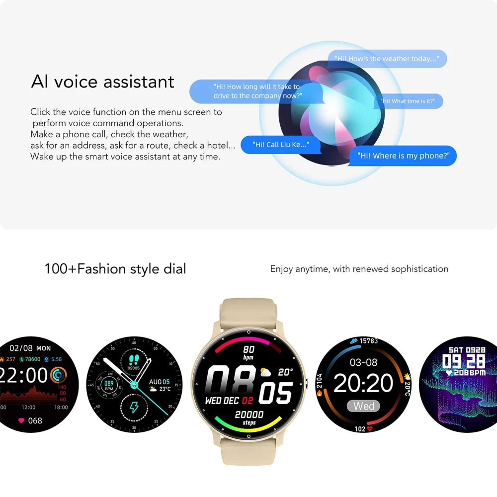 New Sport Smartwatch Men Sports Fitness Wristband IP68 Waterproof