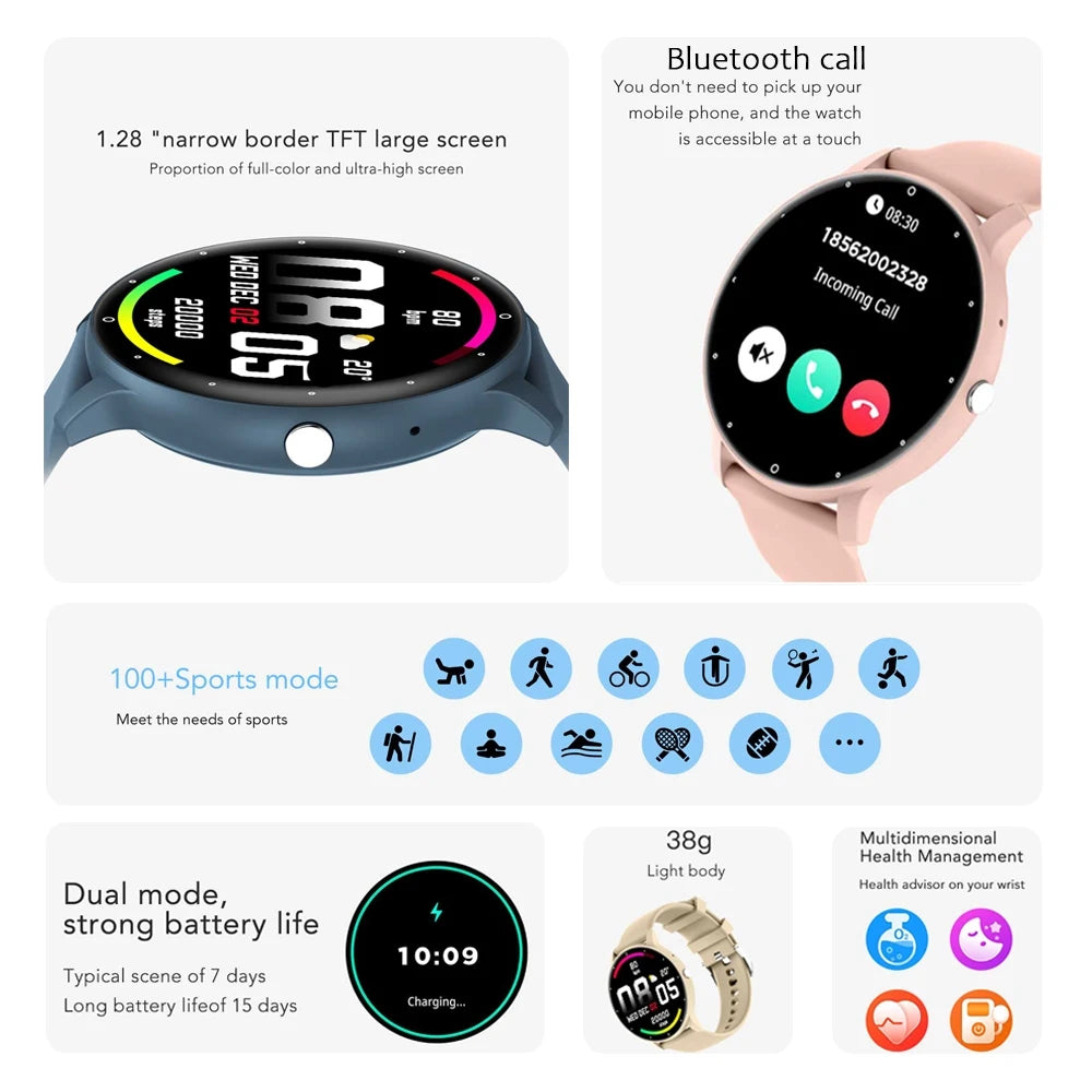 New Sport Smartwatch Men Sports Fitness Wristband IP68 Waterproof