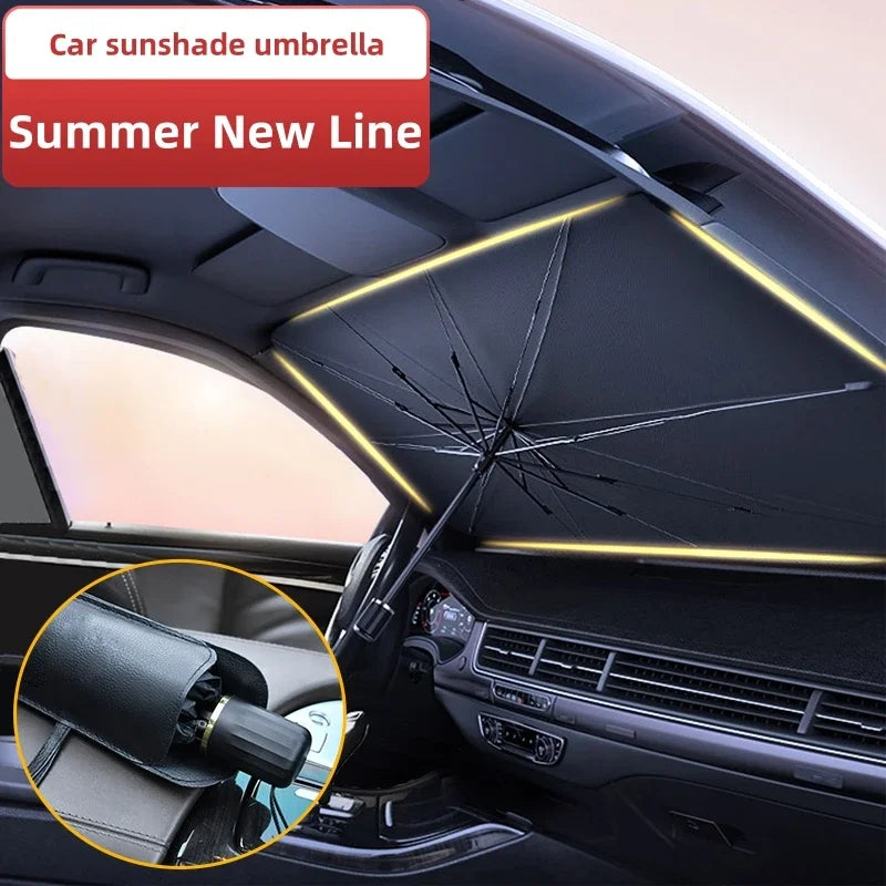 Car Windshield Sun Shade, Foldable Umbrella Sunshade/Cover