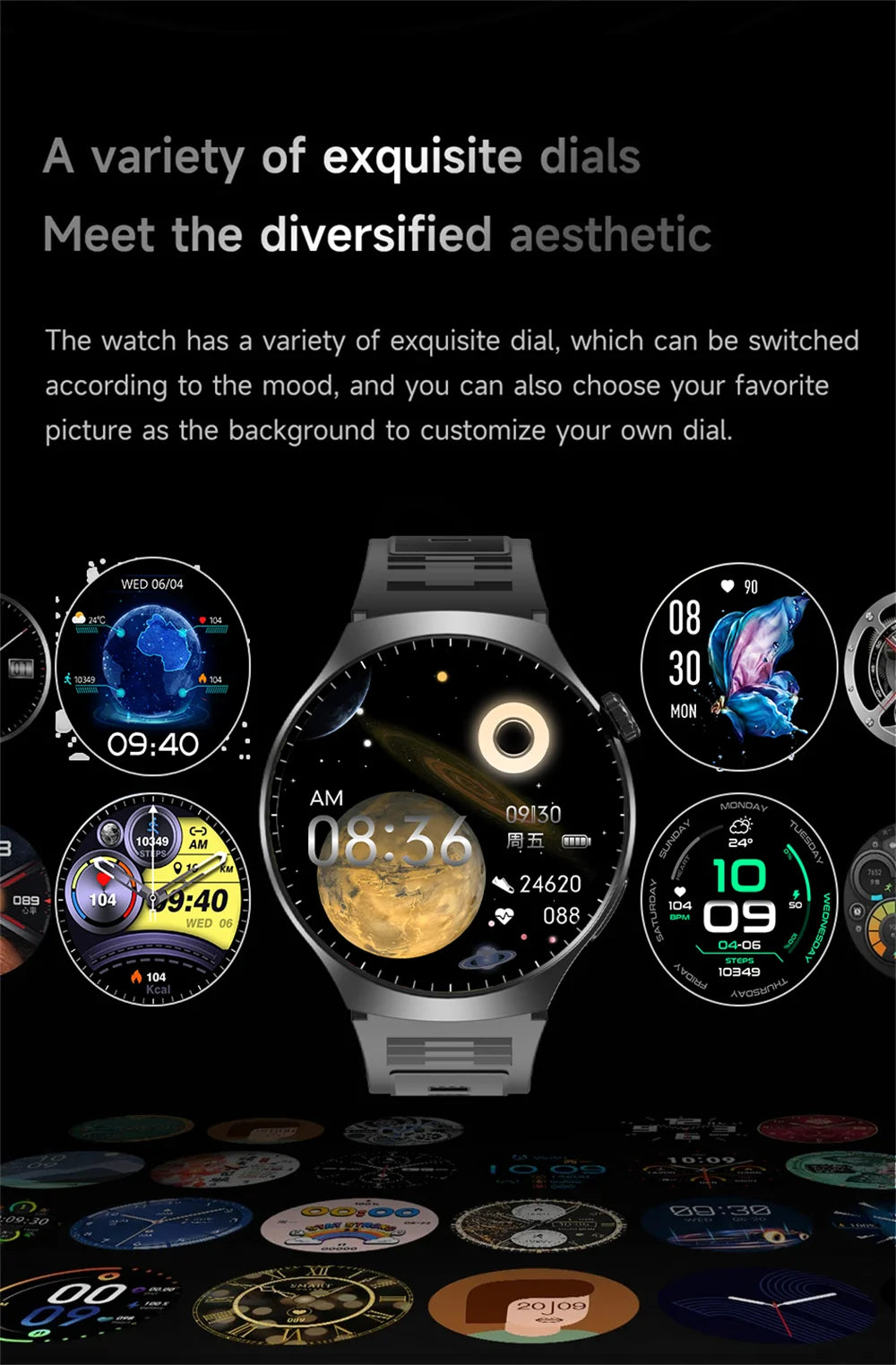 New Men's Smart Watch HD Display Health Tracking