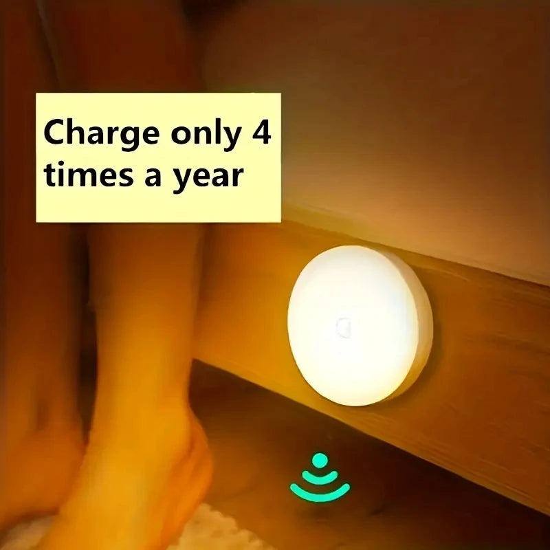 Motion Sensor Night Light - Wireless LED Detector Lamp for Bedroom,