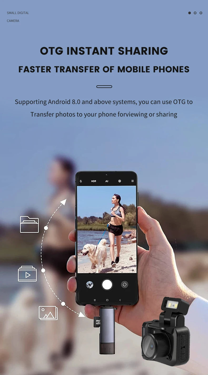 Mini Camera With Screen HD 1080P Portable