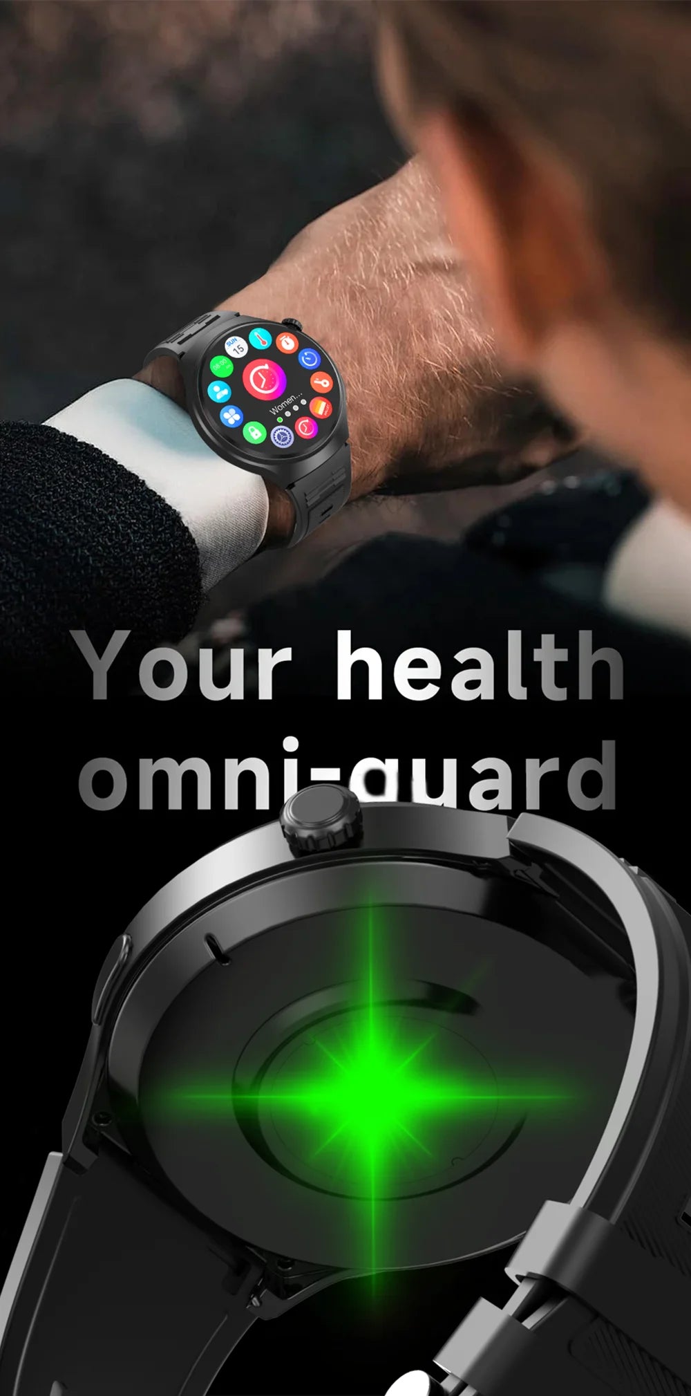New Men's Smart Watch HD Display Health Tracking