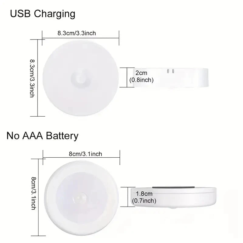 Motion Sensor Night Light - Wireless LED Detector Lamp for Bedroom,