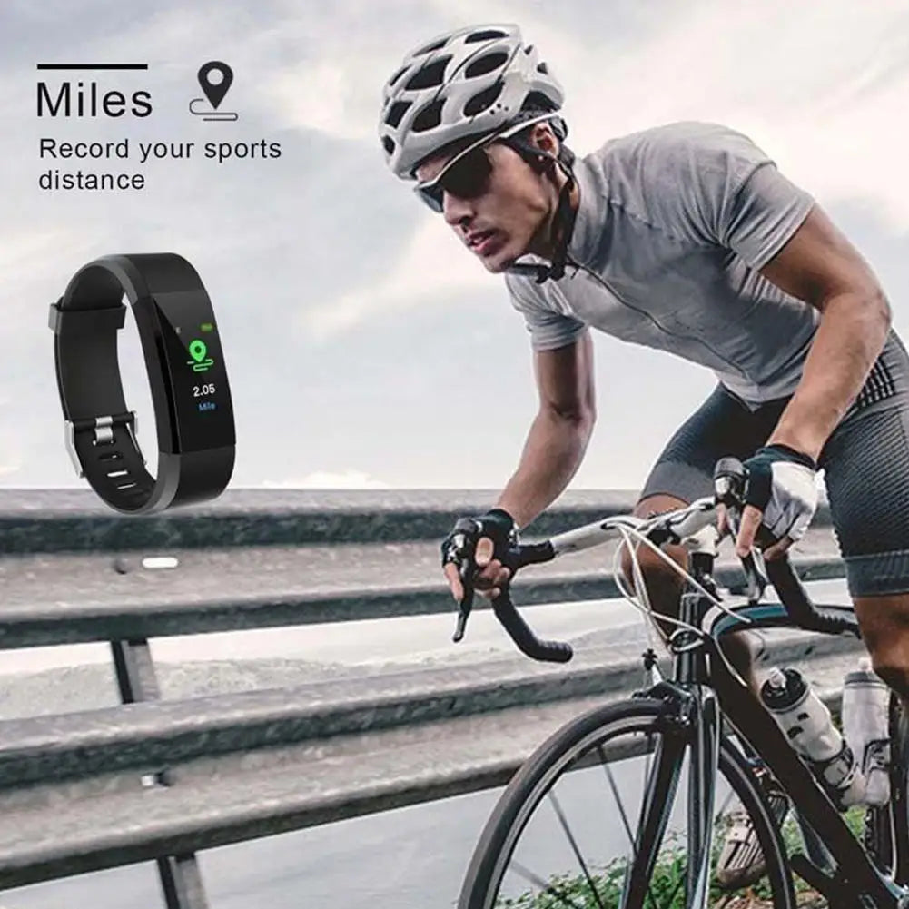 Smart Sports Bracelet Bluetooth Wristband Heart Rate Monitor Fitness Tracker Band