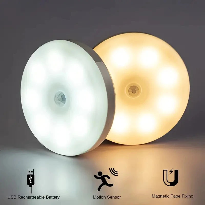 Motion Sensor Night Light - Wireless LED Detector Lamp for Bedroom,