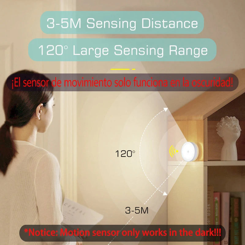 Motion Sensor Light USB Rechargeable Night Light