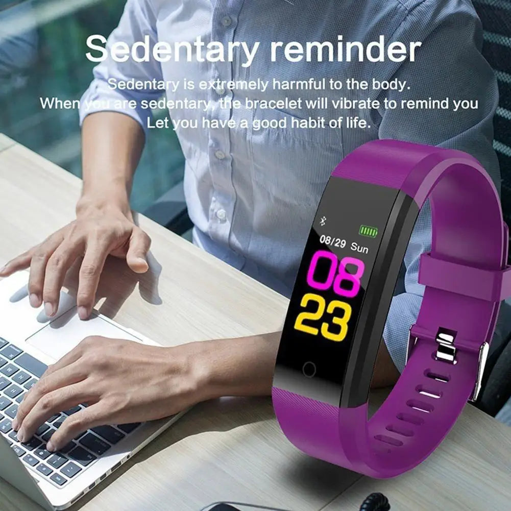 Smart Sports Bracelet Bluetooth Wristband Heart Rate Monitor Fitness Tracker Band