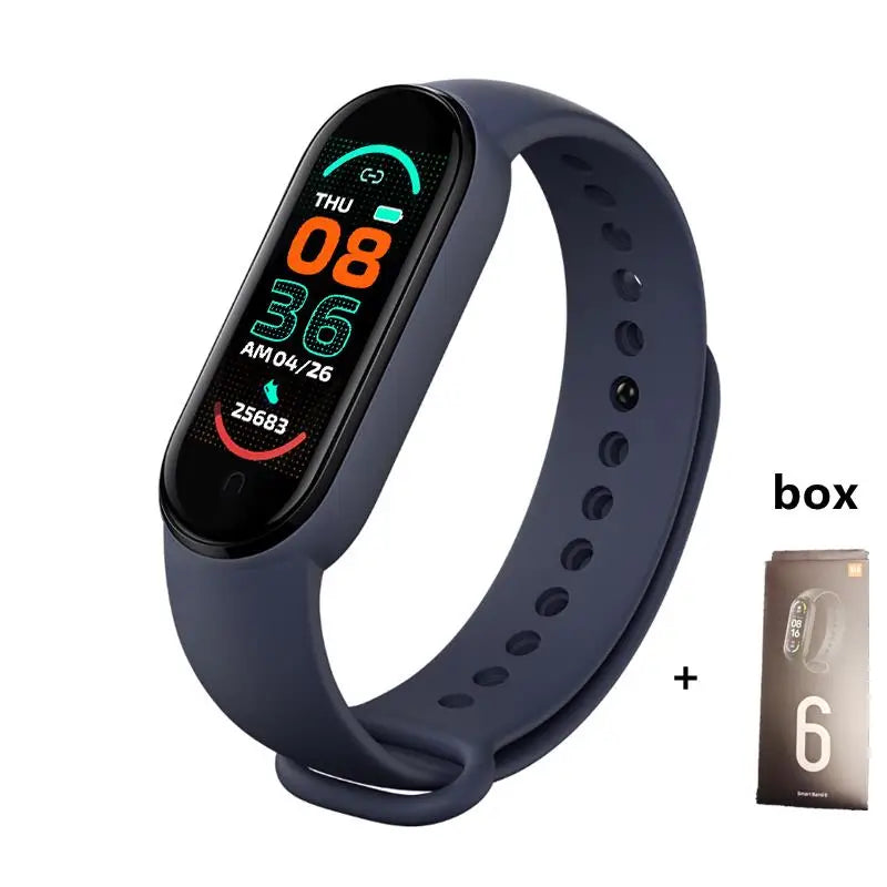 M6 Smartwatch Heart Rate Blood Pressure Monitoring