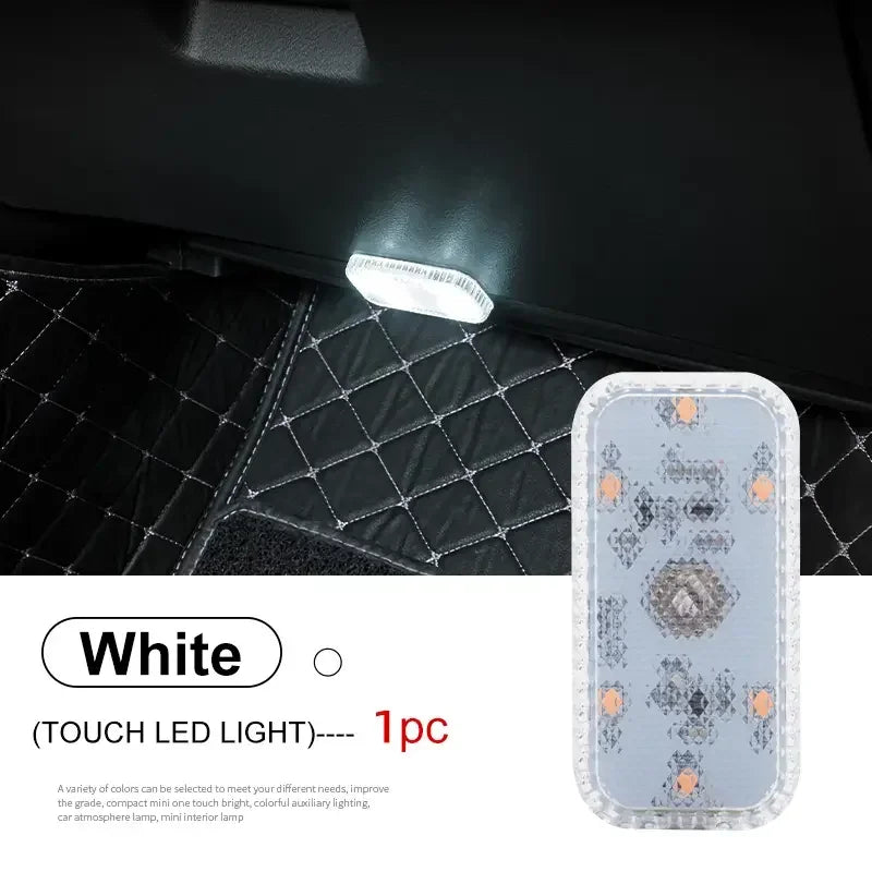 LED Touch Light Car Interior Lighting with USB Charging