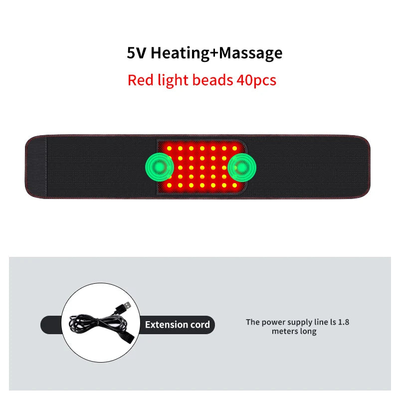 Therapy Belt -3-Gear Heat & Vibration, Relieves Lower Back Pain