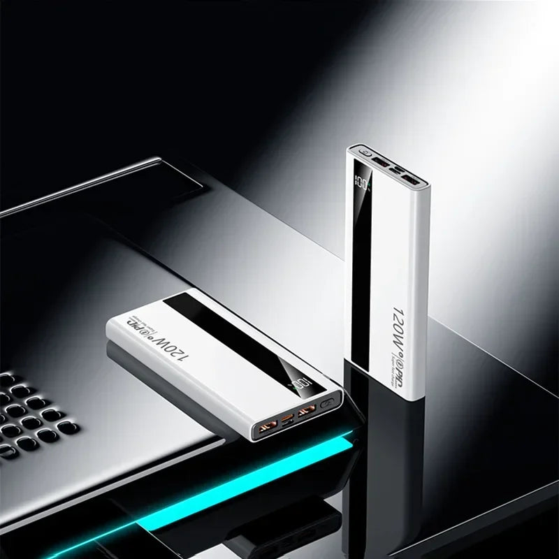 120W 500000mAh Power Bank High Capacity Super Fast Charging Power Bank Portable Battery Charger
