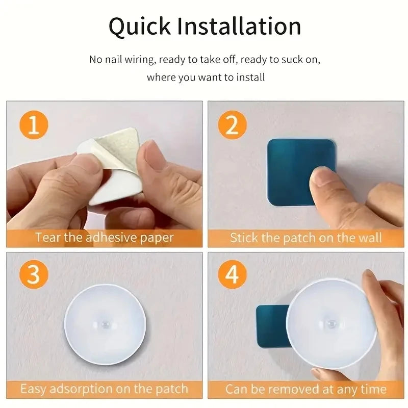 Motion Sensor Night Light - Wireless LED Detector Lamp for Bedroom,