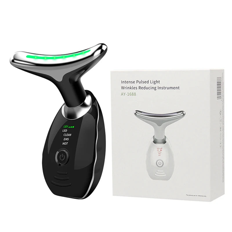 Electric Wrinkle Remover LED Photon Face Neck Beauty Device