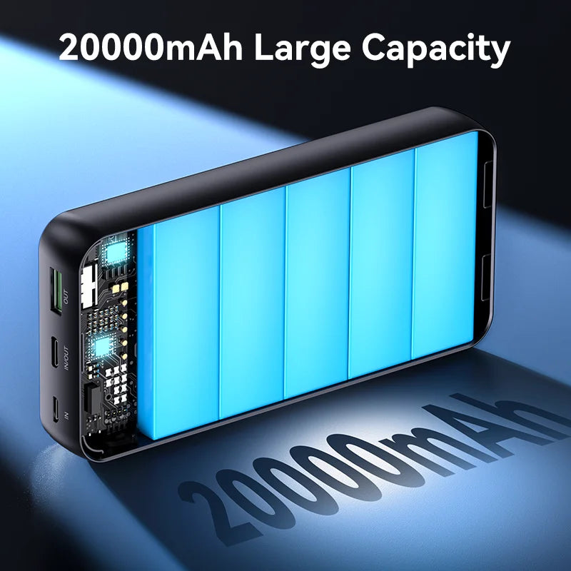 20000mAh Power Bank Portable External Battery 22.5W Fast Charging Portable Charger