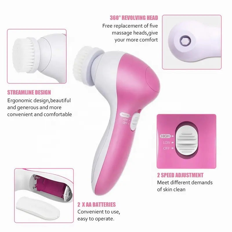 Electric Facial Cleaner Brush Skin Care Massage Blackhead Cleaning Facial Cleanser Tools