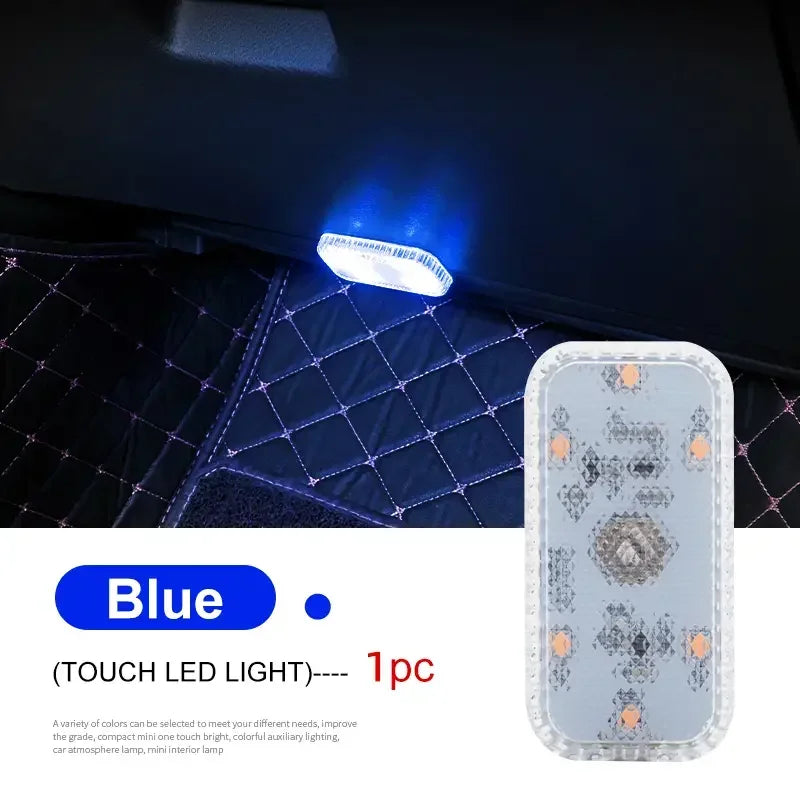 LED Touch Light Car Interior Lighting with USB Charging
