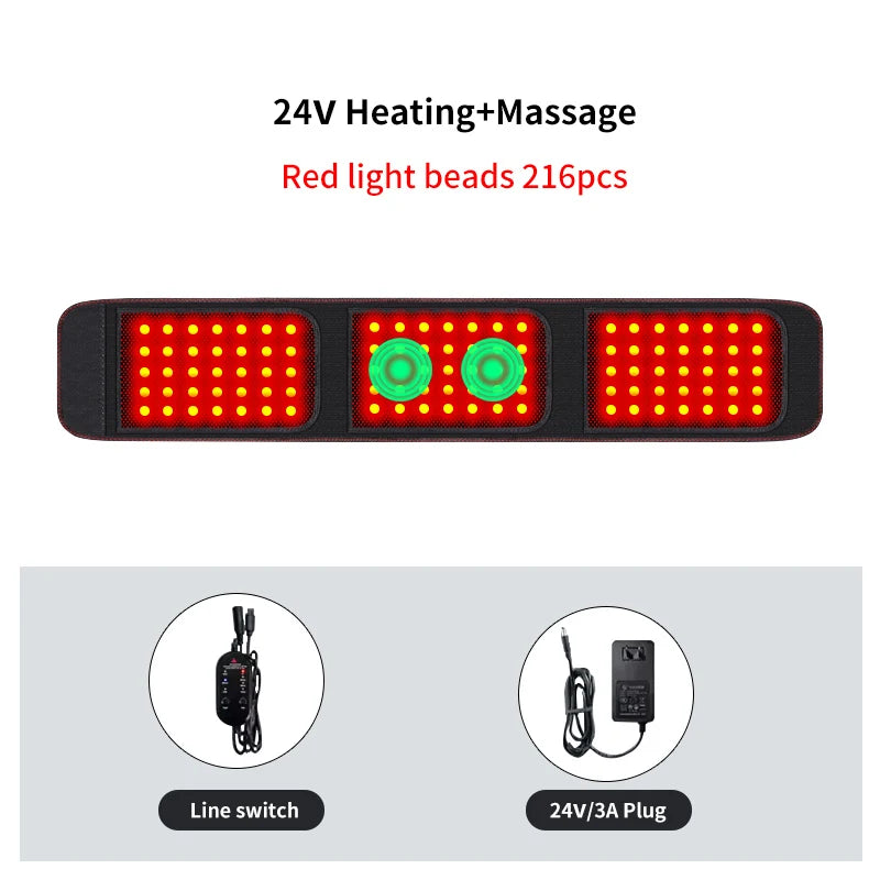 Therapy Belt -3-Gear Heat & Vibration, Relieves Lower Back Pain