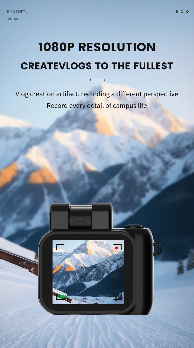 Mini Camera With Screen HD 1080P Portable