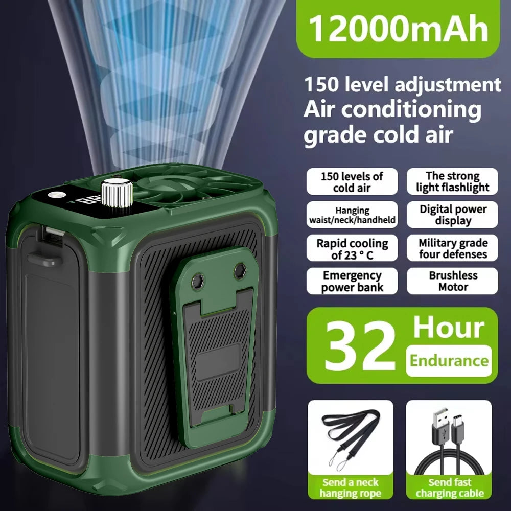 Mini high-speed waist fan,