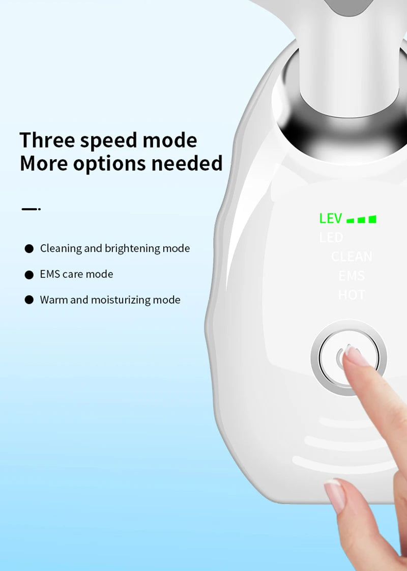Electric Wrinkle Remover LED Photon Face Neck Beauty Device