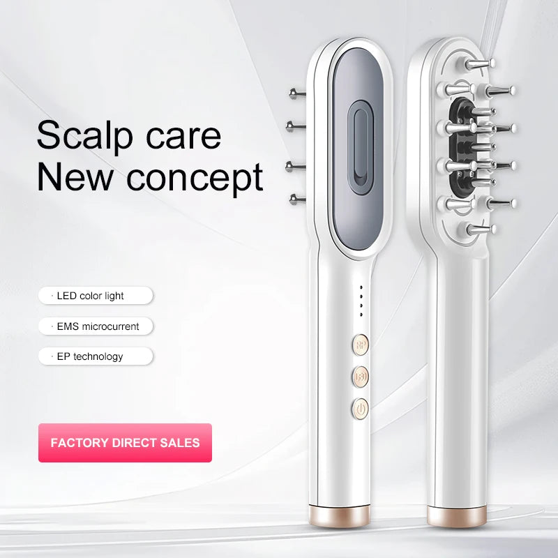 Electric Massage Comb Hair Growth Applicator Anti-Hair Loss Treatment