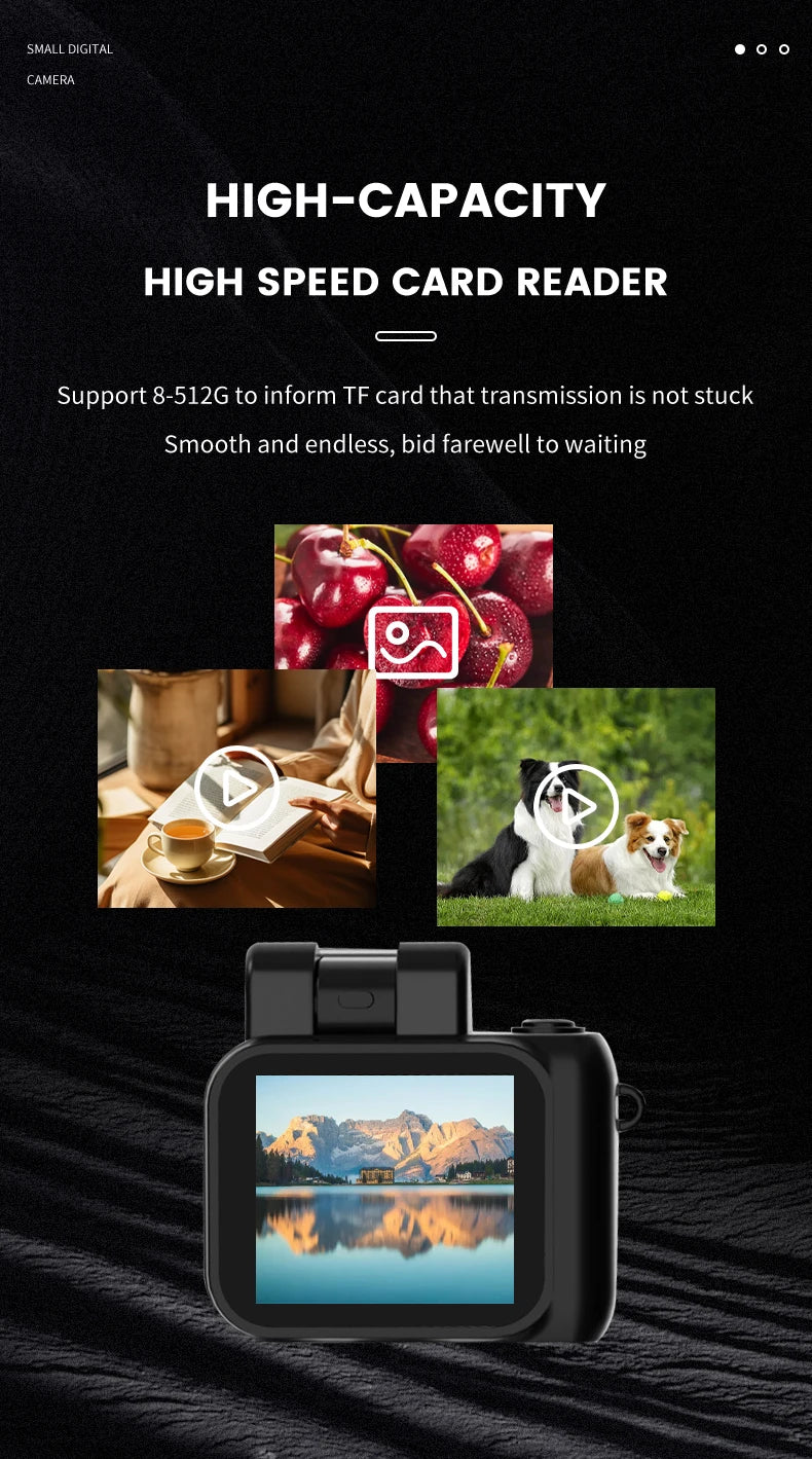 Mini Camera With Screen HD 1080P Portable