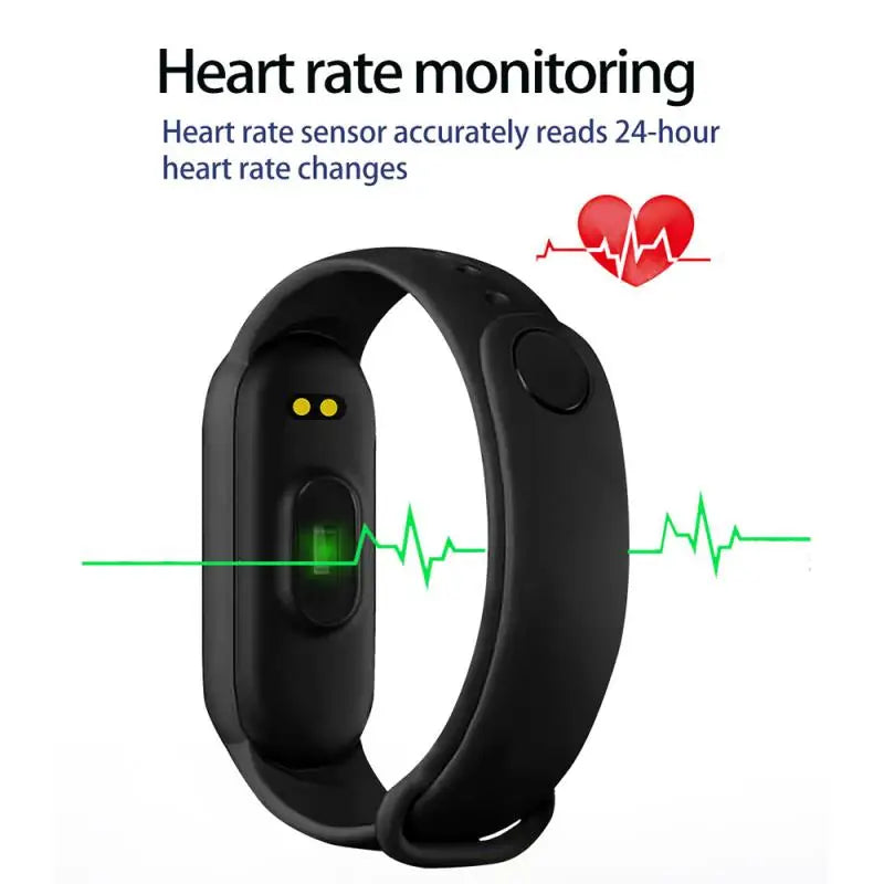 M6 Smartwatch Heart Rate Blood Pressure Monitoring
