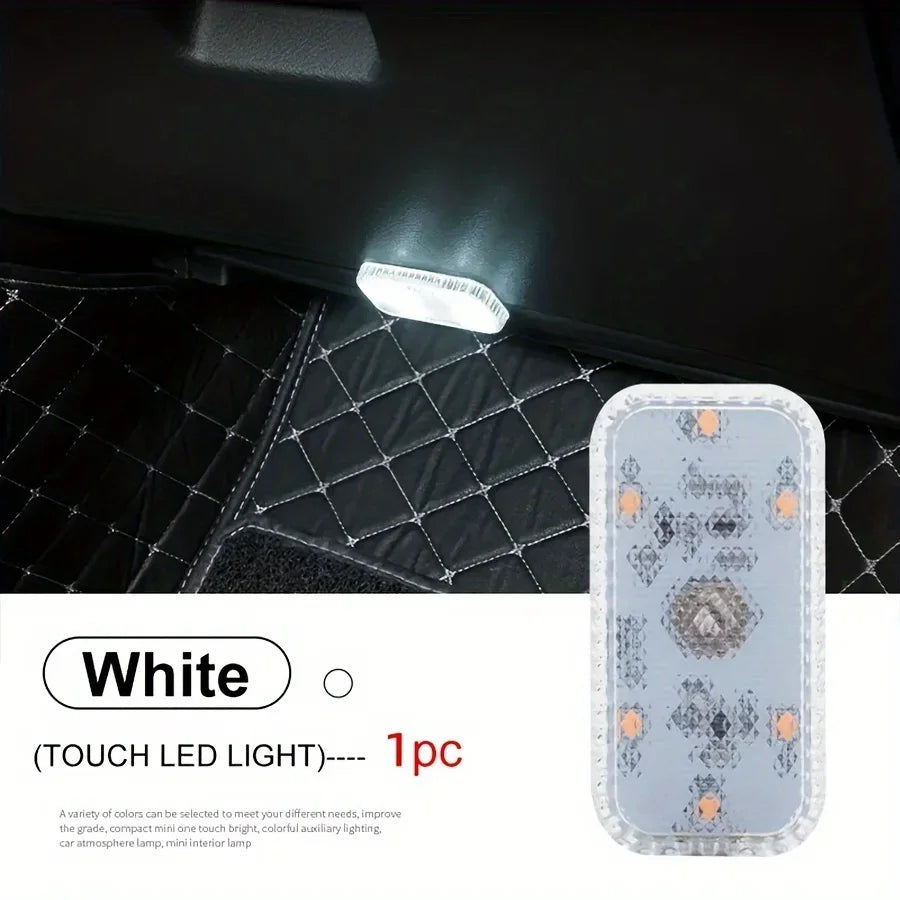 LED Touch Light Car Interior Lighting with USB Charging