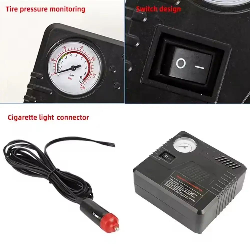 Tire Inflator Air Compressor 12V Portable Air Compressor Car Accessories