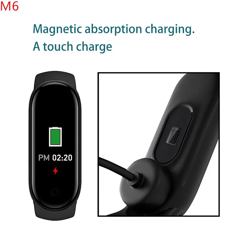 M6 Smartwatch Heart Rate Blood Pressure Monitoring