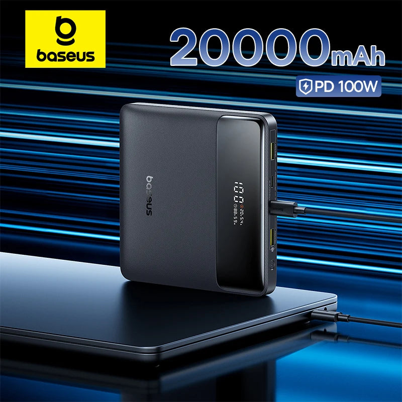 100W Power Bank 20000mAh Capacity PD Fast Charging Battery Charger Power bank
