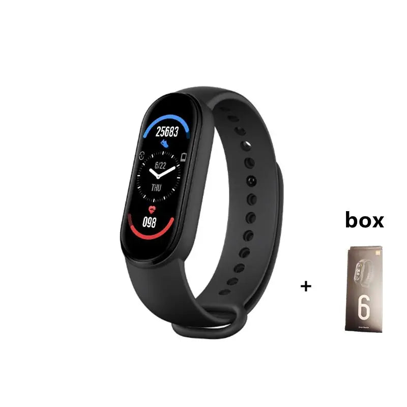 M6 Smartwatch Heart Rate Blood Pressure Monitoring