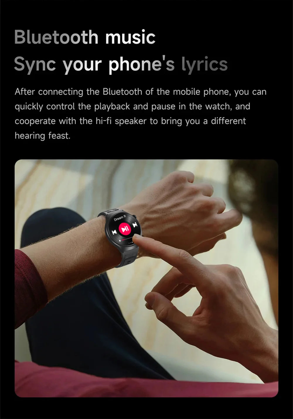 New Men's Smart Watch HD Display Health Tracking