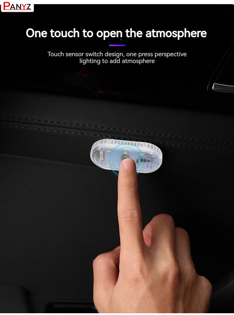 New Car Wireless Touch Lights With Magnet USB Rechargeable