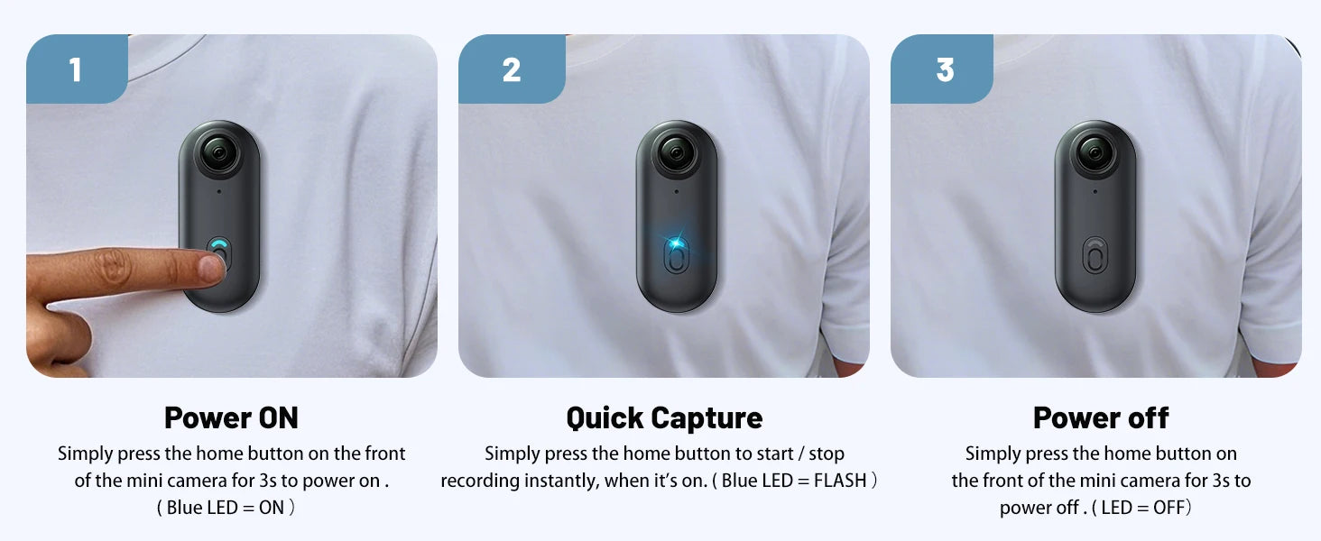 Mini Body Camera Helmet Handlebar Motorcycle Road Sport Cam