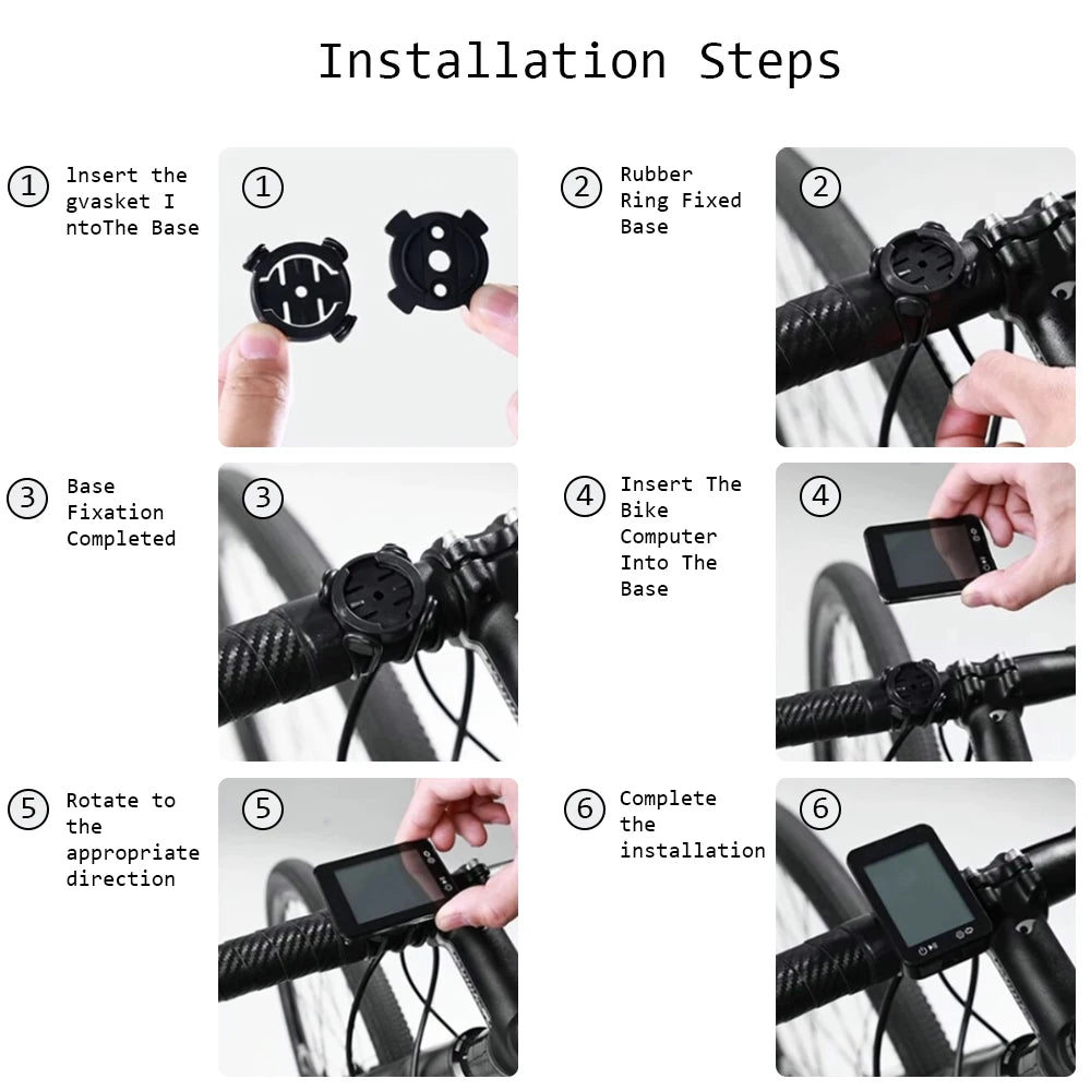 GPS Bike Computer Wireless with Auto Backlight and Bracket