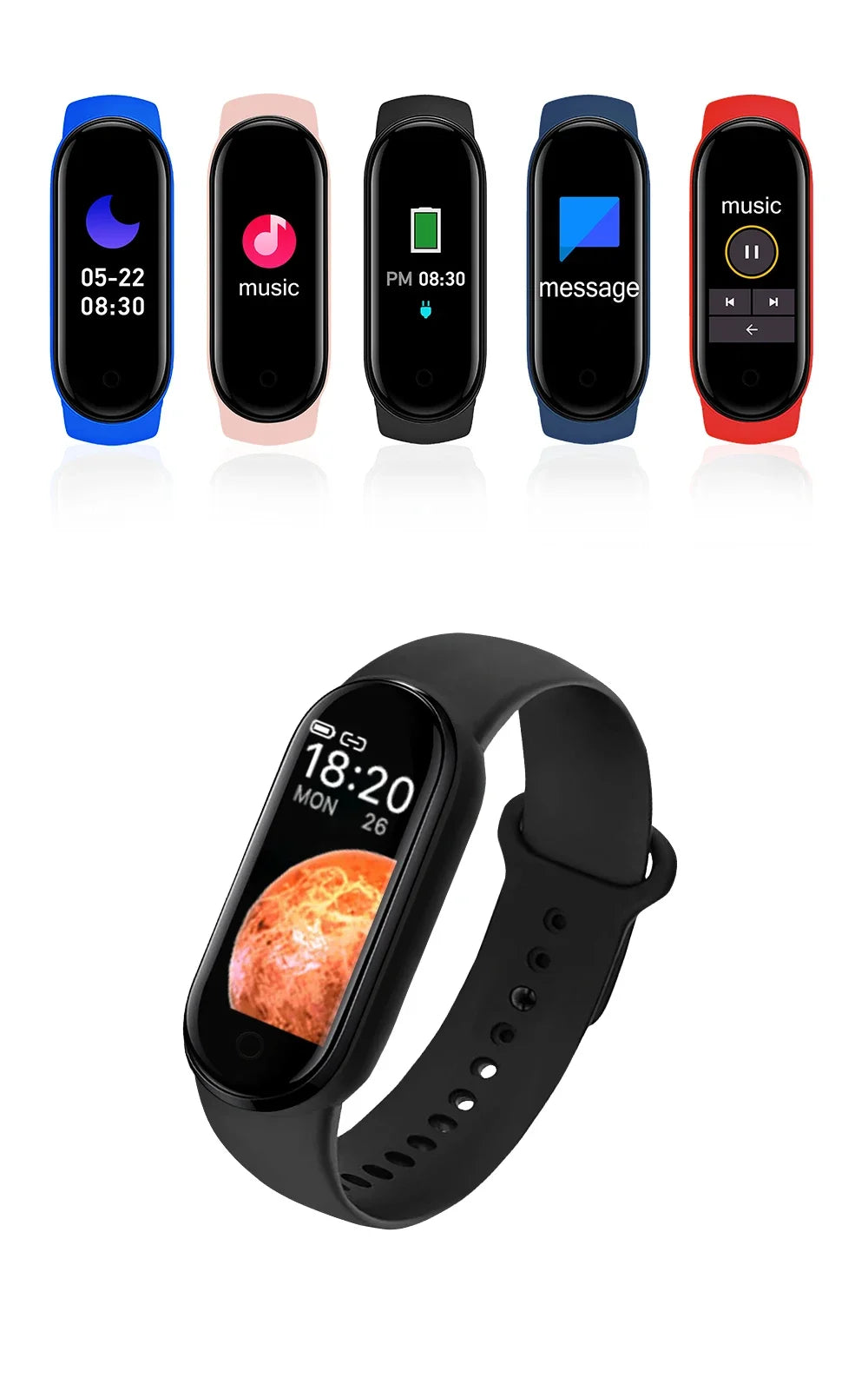 Smart Band Watch Silicone Heart Rate Smart Band