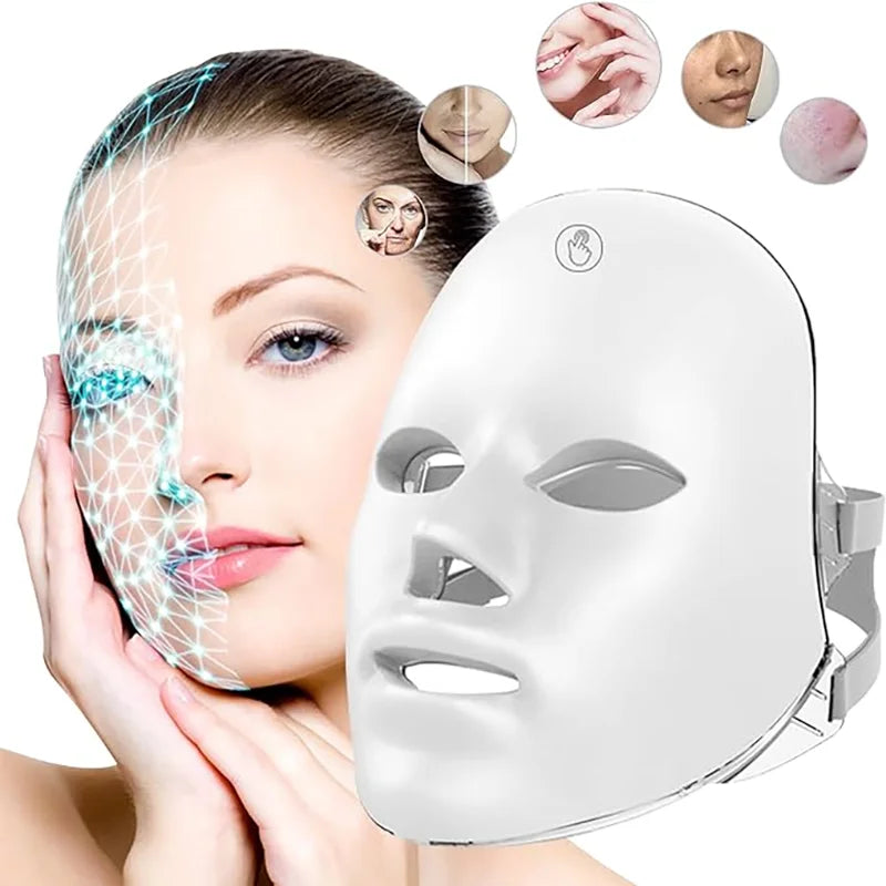 Rechargeable Facial LED Mask 7 Colors