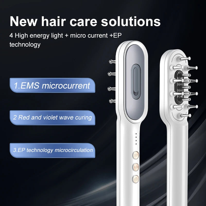 Electric Massage Comb Hair Growth Applicator Anti-Hair Loss Treatment